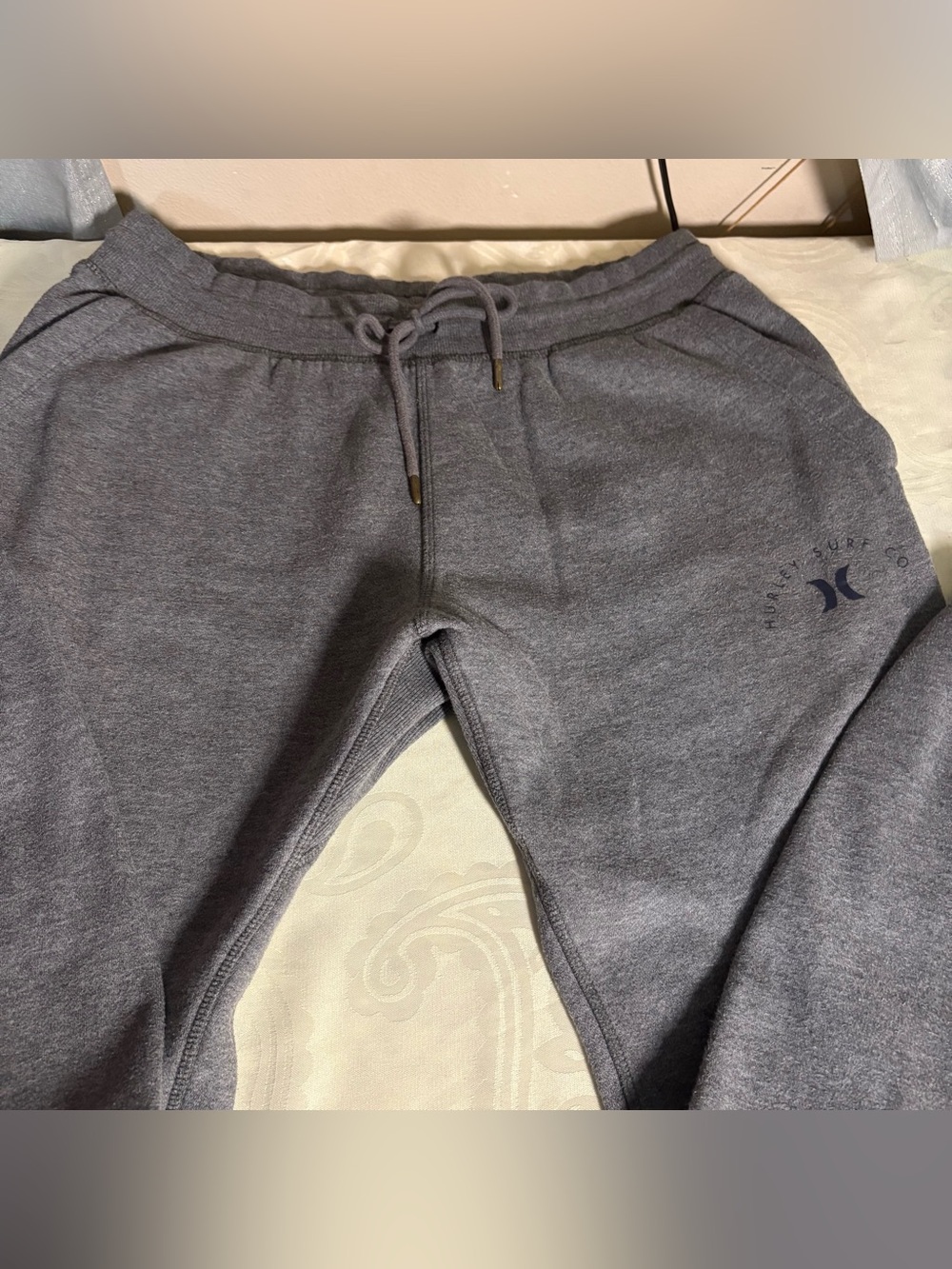 Hurley surf co Gray Drawstring Jogger Sweatpants